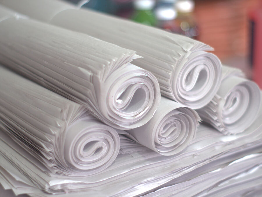 Rollos de papel estraza blanco